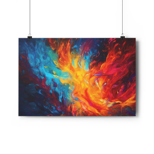 Art Print - Neon Fire