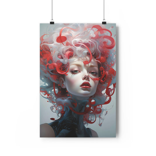 Art Print - Ethereal Tresses of Unearthly Grace