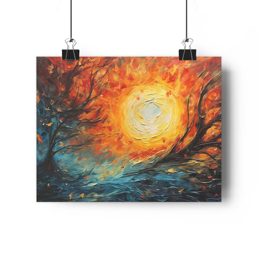 Art Print - Autumn Makes Way for Winter's Arrival